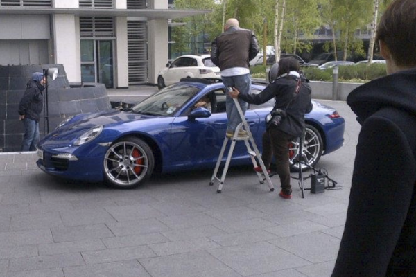 Amber jewellery shoot with Porsche