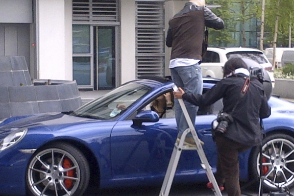 Blue Porsche